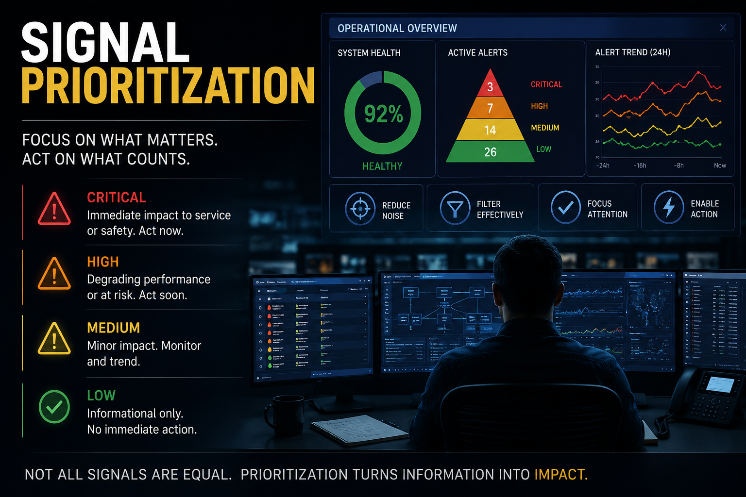 Signal Prioritization operational systems graphic