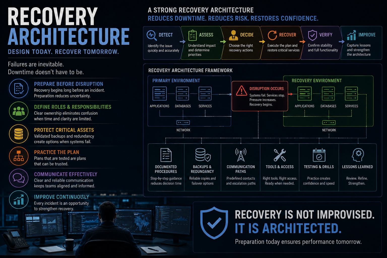 Recovery Architecture operational systems graphic