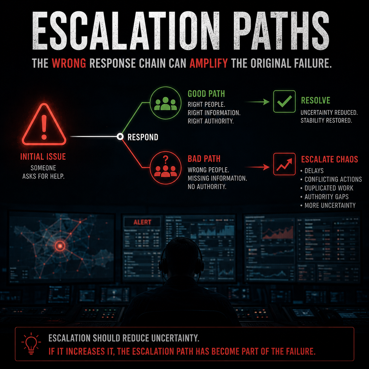 Escalation Paths operational systems graphic